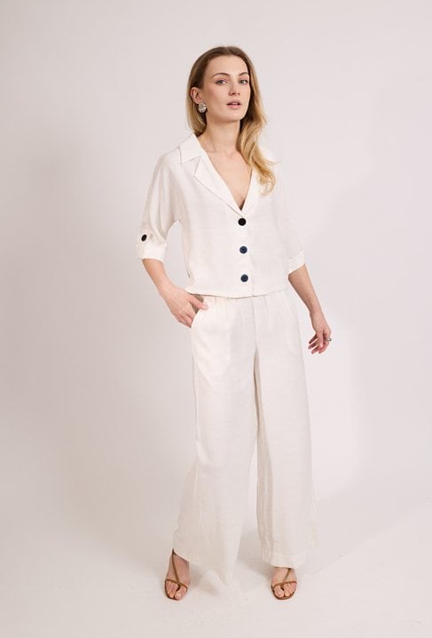 Spodnie z szeroką nogawką