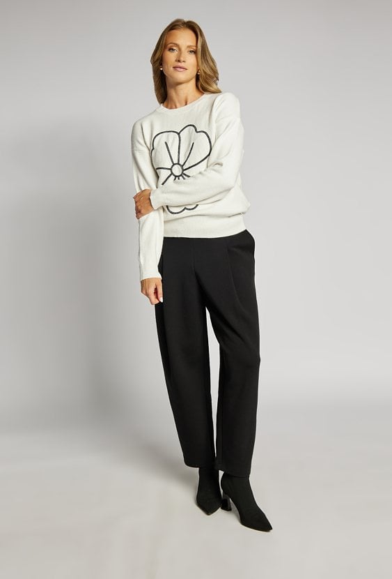 Sweter damski z wzorem