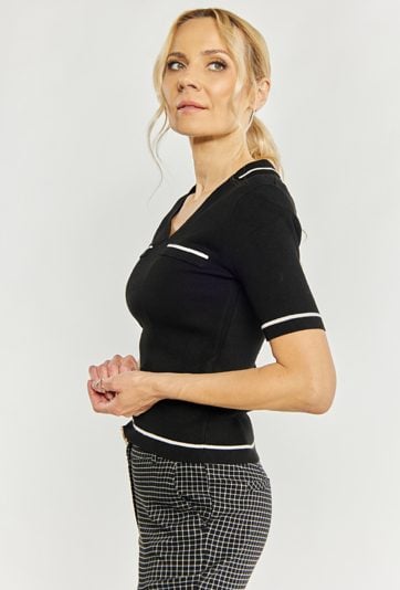 Sweter damski na krótki rękaw