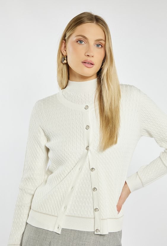 Stylowy sweter z guzikami