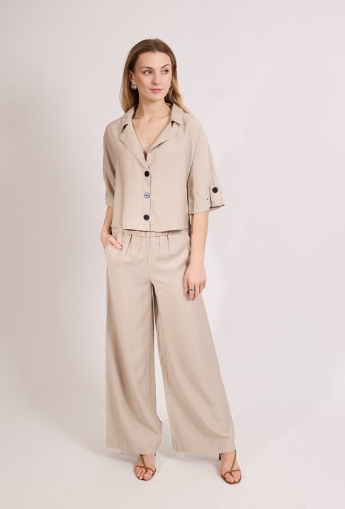 Spodnie z szeroką nogawką