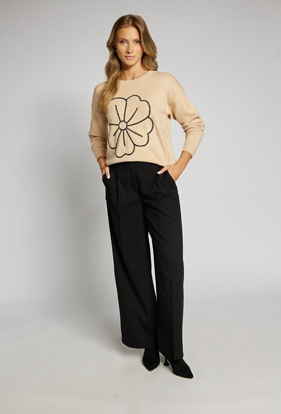 Sweter damski z wzorem