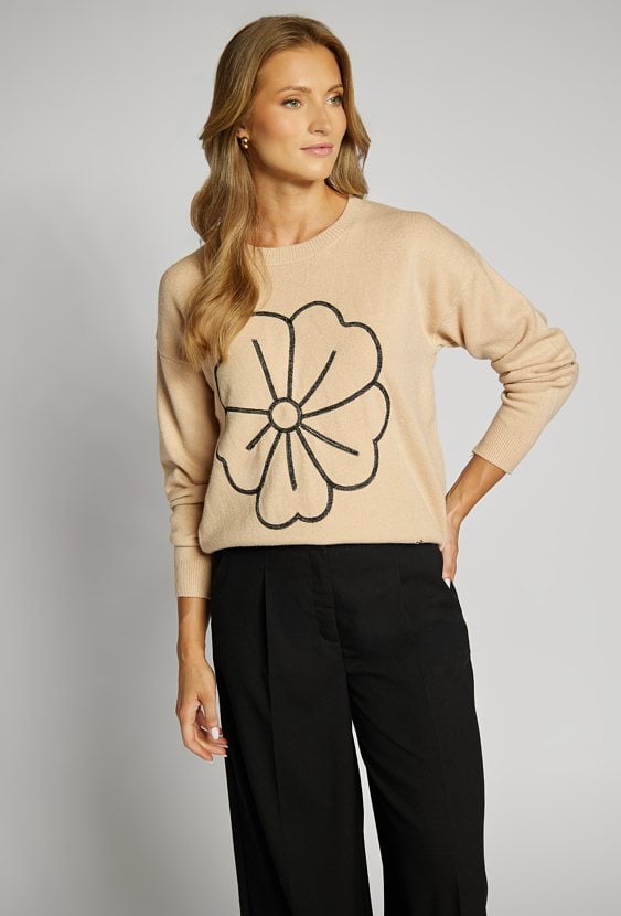Sweter damski z wzorem