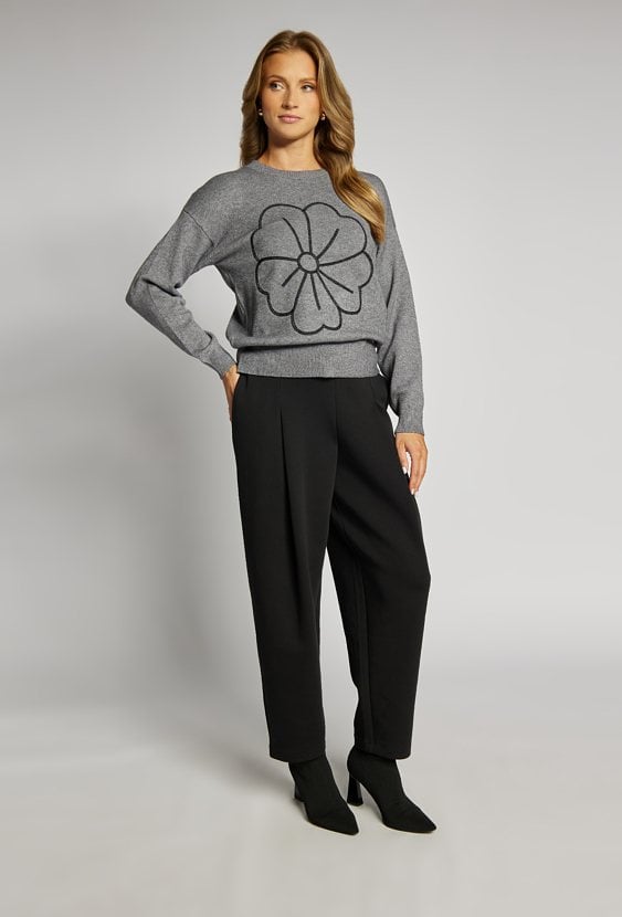 Sweter damski z wzorem