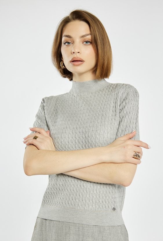 Sweter z półgolfem