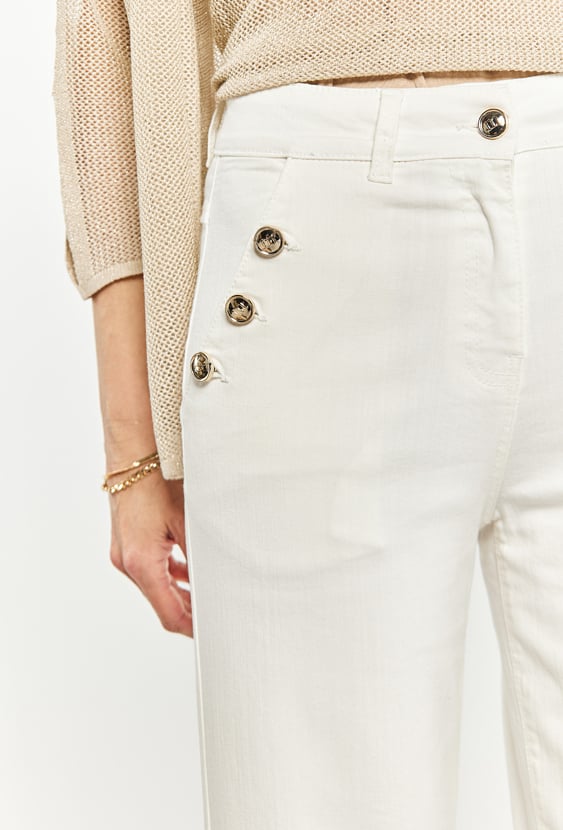 Spodnie damskie z bawełny