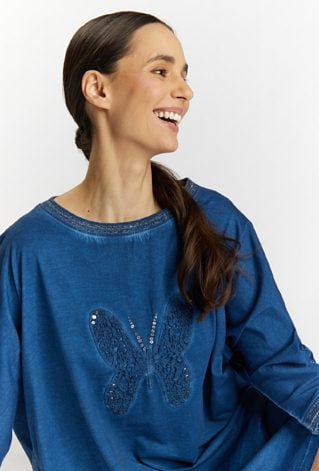 Sukienka z efektem sprania