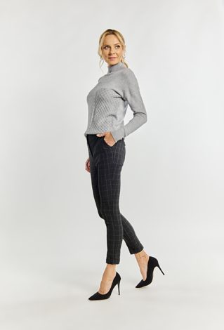 Eleganckie spodnie w kratę