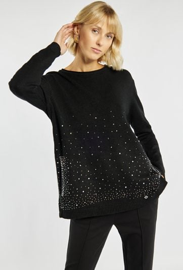 Sweter z połyskiem