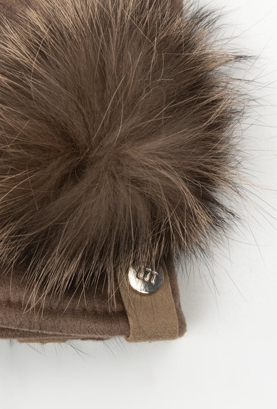 Rękawiczki z pomponem