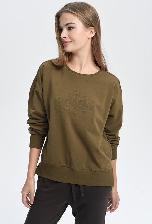 Klasyczna bluza z haftem