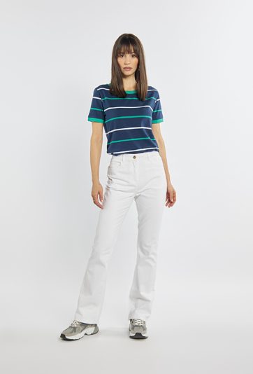 Spodnie z prostymi nogawkami