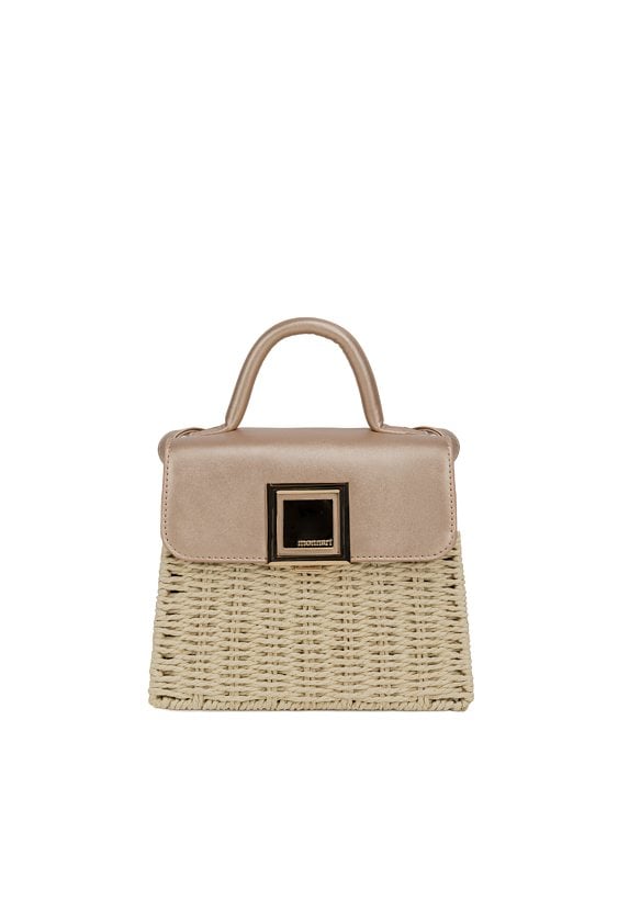 Pleciona torebka z klapą