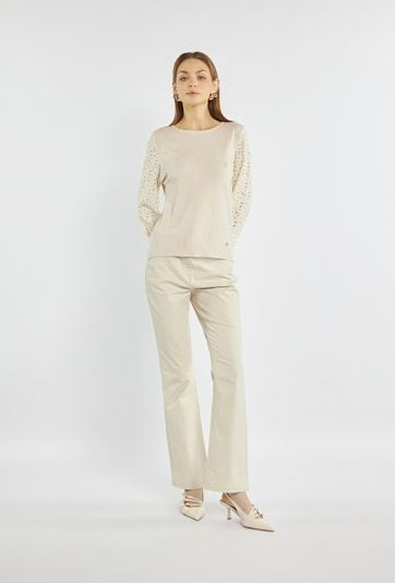 Sweter z koronką