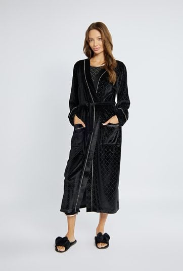 Szlafrok damski z wiązaniem