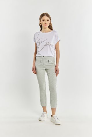 Materiałowe spodnie damskie