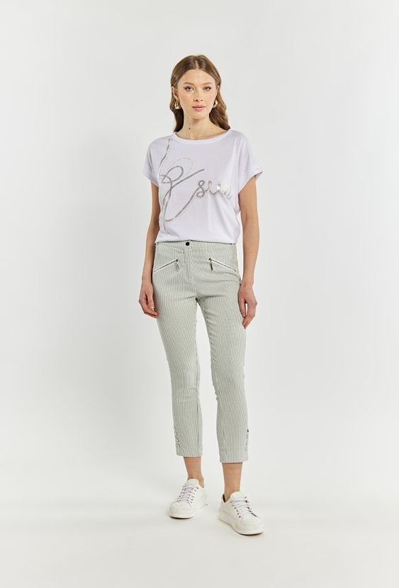 Materiałowe spodnie damskie