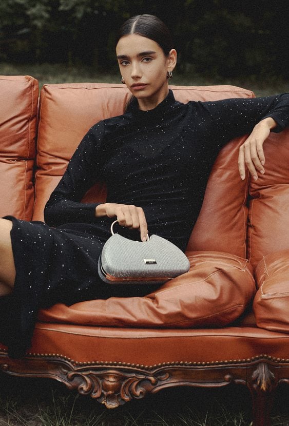 Połyskująca torebka