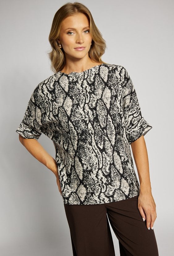 Wzorzysty sweter