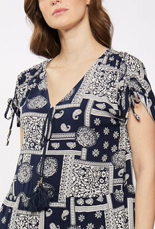 Sukienka mini z wzorem