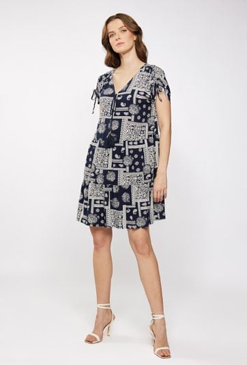 Sukienka mini z wzorem
