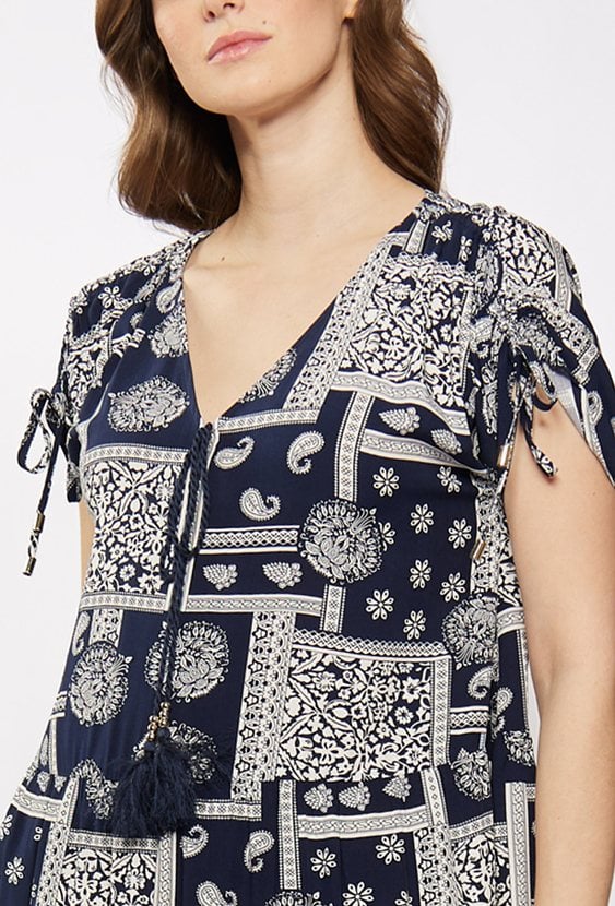 Sukienka mini z wzorem