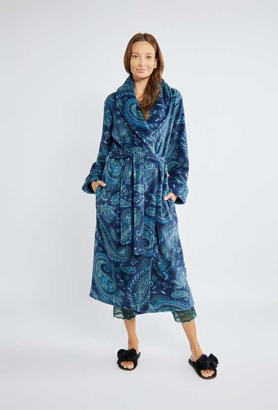 Damski szlafrok z wzorem