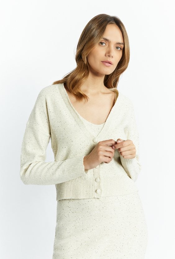 Rozpinany sweter damski