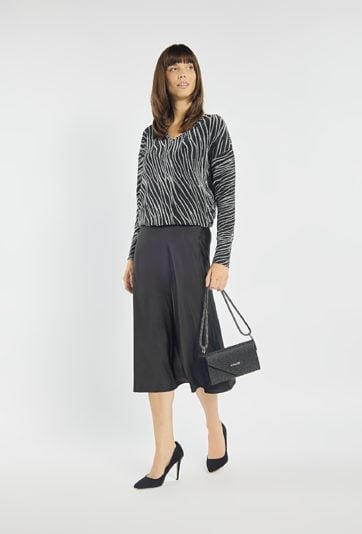 Wizytowa torebka z połyskiem