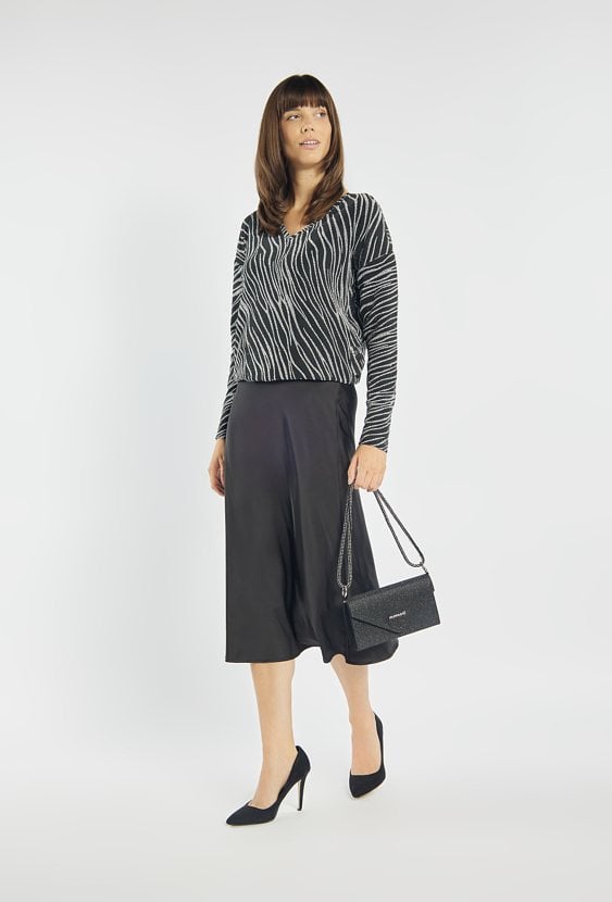 Wizytowa torebka z połyskiem