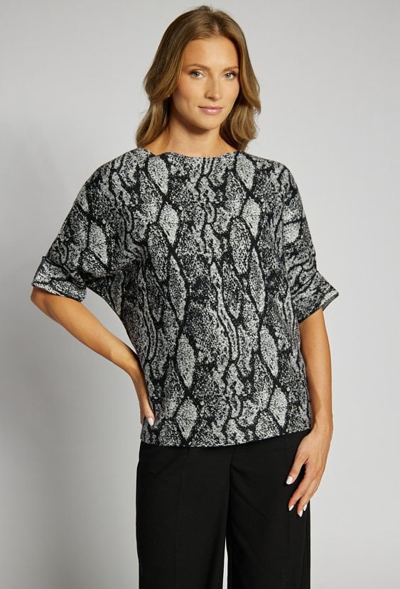 Wzorzysty sweter