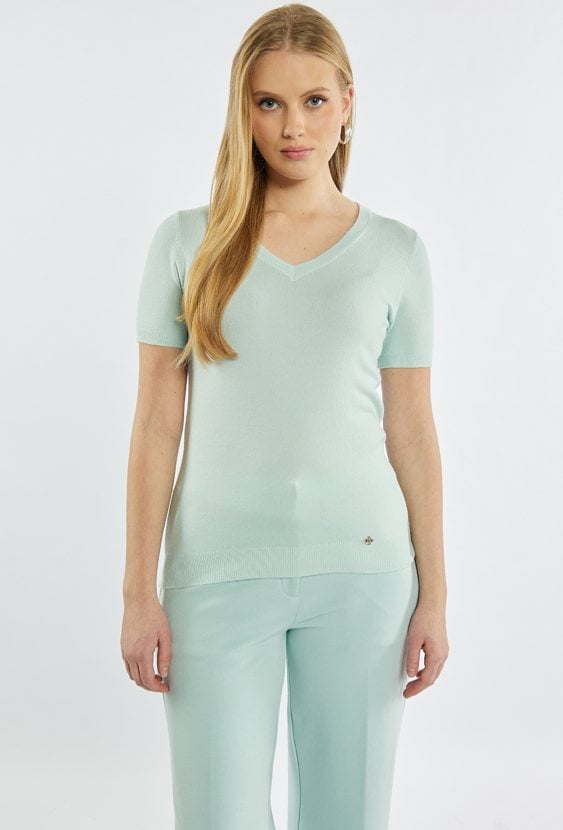 Sweter z krótkim rękawem