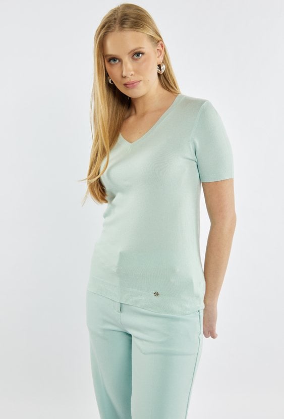 Sweter z krótkim rękawem