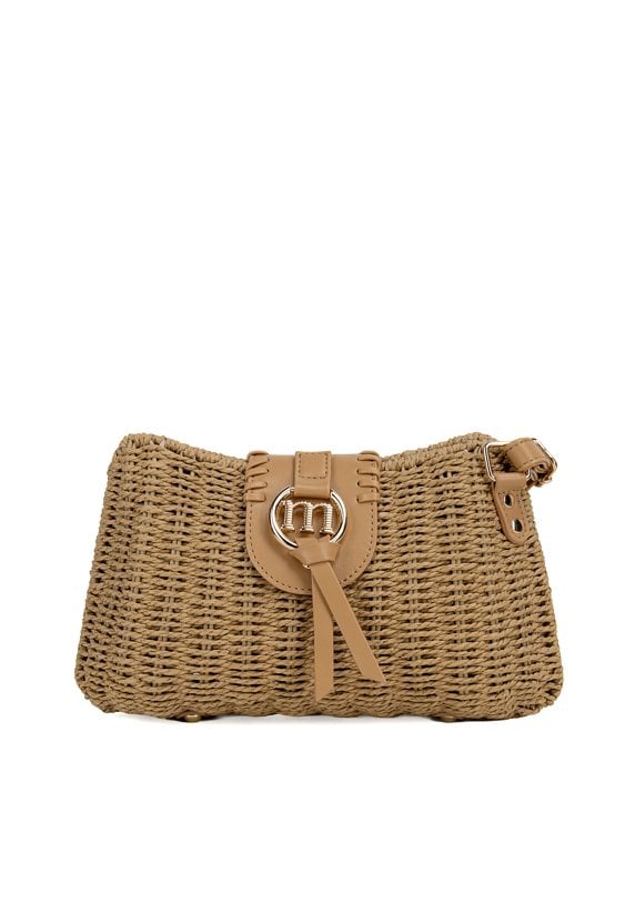 Pleciona torba z małą klapą