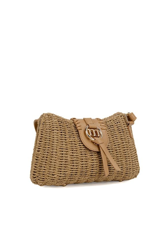 Pleciona torba z małą klapą