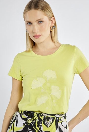 T-shirt damski z bawełny