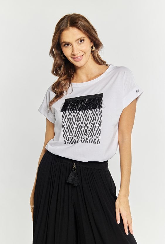 Bawełniany T-shirt damski