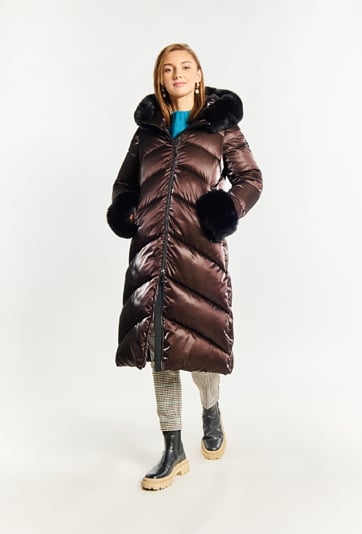 Długi płaszcz damski