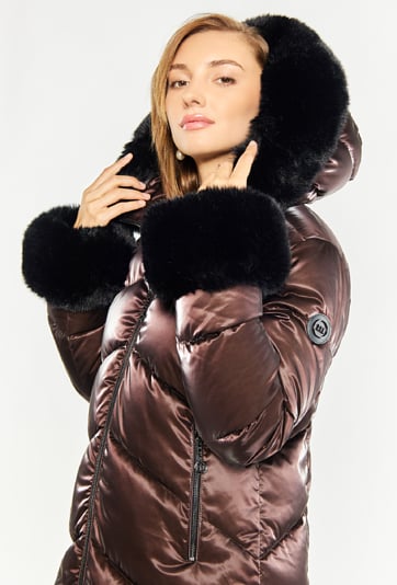 Długi płaszcz damski