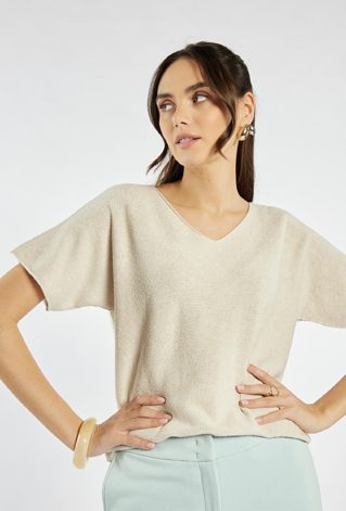 Klasyczny sweter z wiskozy