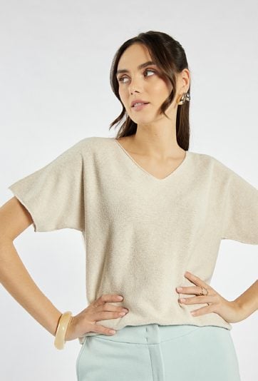 Klasyczny sweter z wiskozy