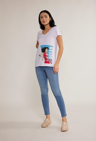 Bawełniany t-shirt z nadrukiem