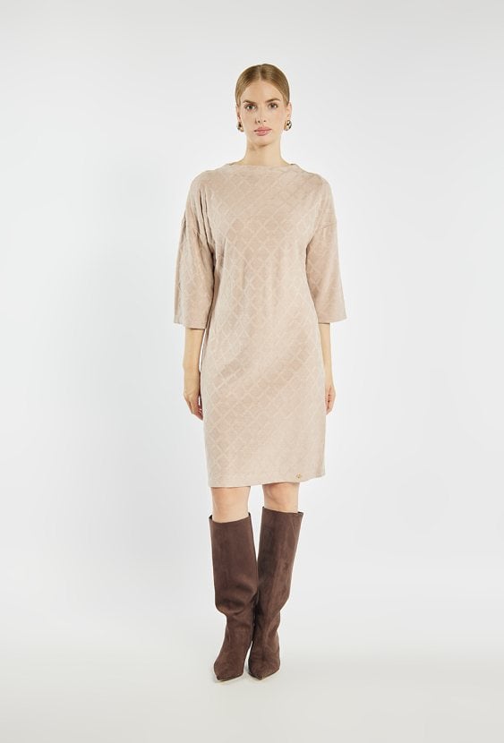 Dzianinowa sukienka damska