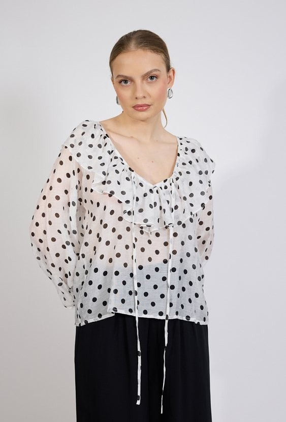 Bluzka damska w kropki