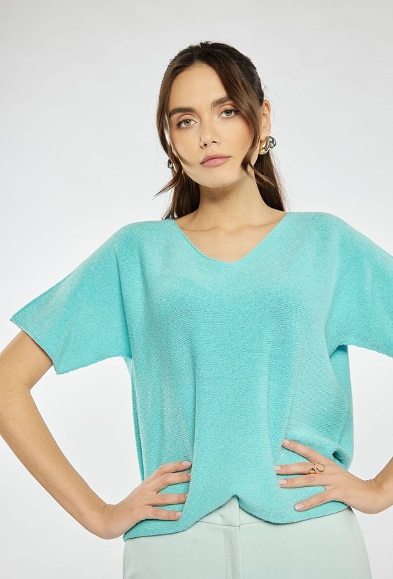 Klasyczny sweter z wiskozy