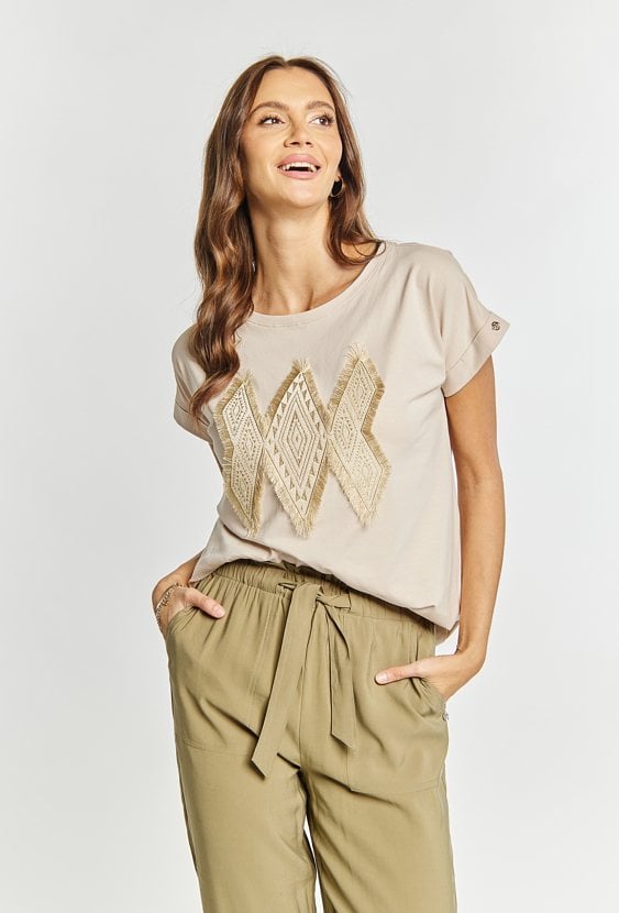 Bawełniany T-shirt damski