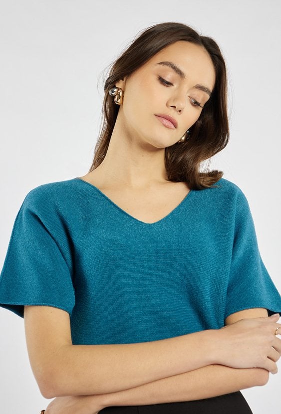 Klasyczny sweter z wiskozy