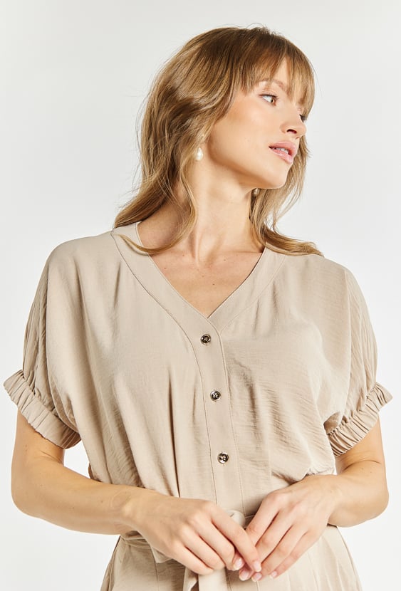 Sukienka damska z wiązaniem