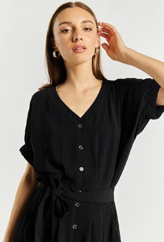 Sukienka damska z wiązaniem