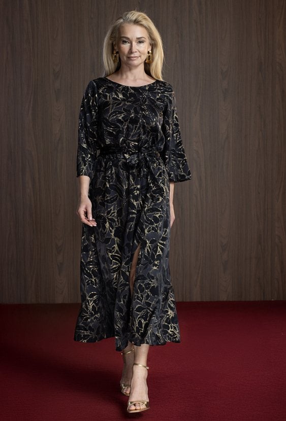 Sukienka damska z wiązaniem